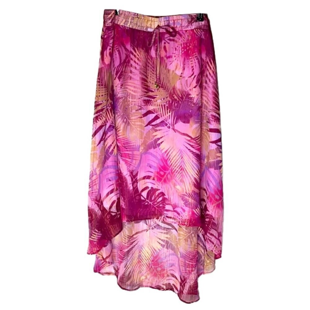 ❤️ 🆕 JACLYN SMITH Floral high low Skirt Size XXL